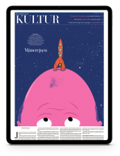 Billede af en tablet som besøger Kultur sektionen på weekendavisen.dk